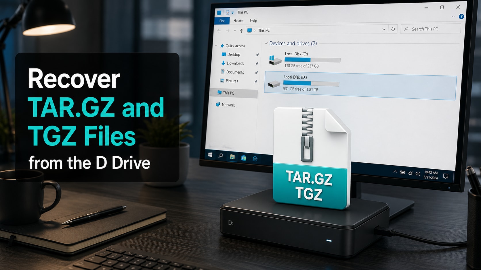 How to Recover TAR.GZ And TGZ Archive Files from the D drive Safely