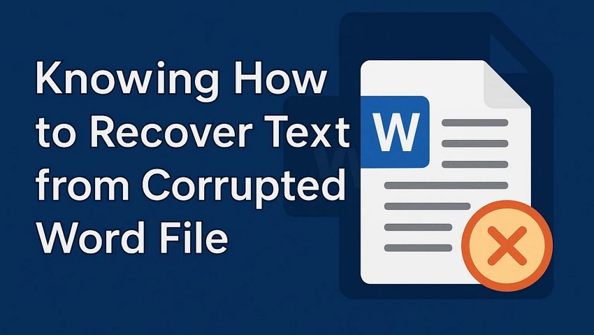 guide to recovering text from corrupted word