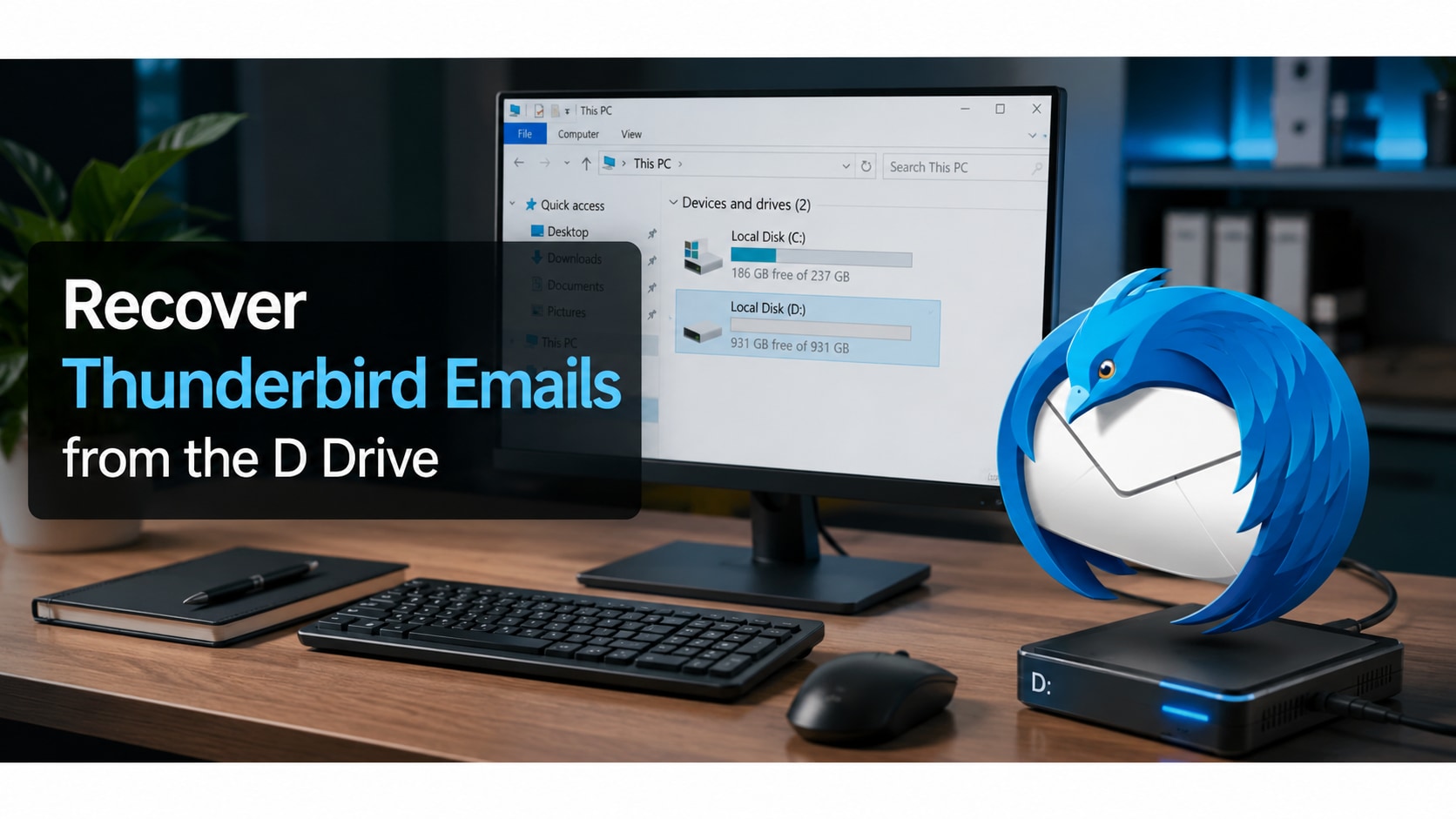 How to Recover Thunderbird Emails And Profiles from the D drive Safely