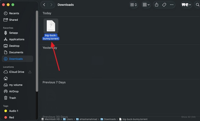 torrent client folders mac