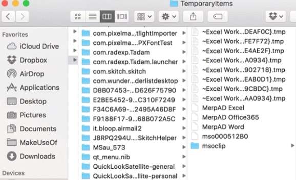 temporary folder on mac 