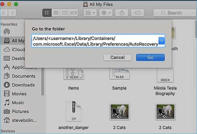 navigating to autorecovery folder on mac 