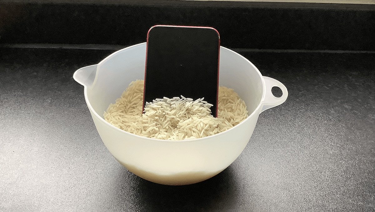 recover data from wet phone with rice 