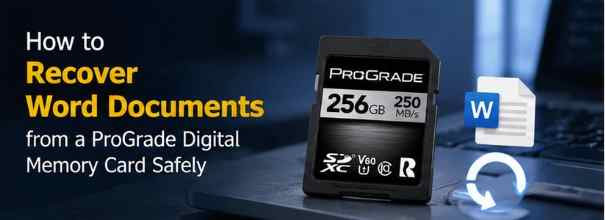 How to Recover Word Documents from a ProGrade Digital Memory Card Safely