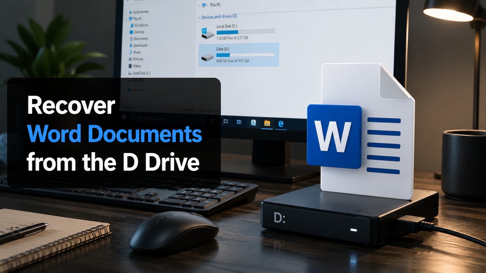 How to Recover Word Documents from the D Drive Safely