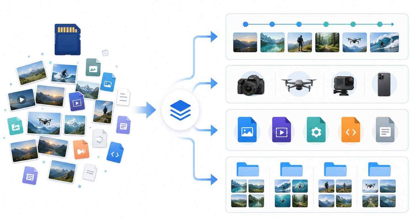 recovered camera file organization layers
