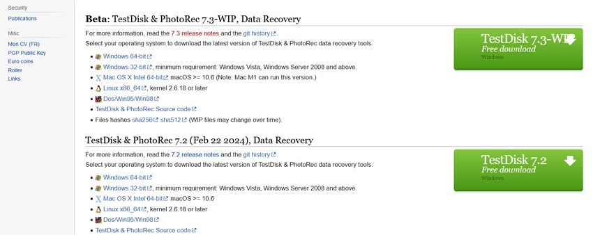 teskdisk and photorec recovery tool