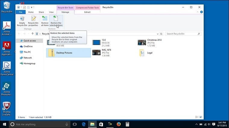 You can restore MKV files from the Recycle Bin