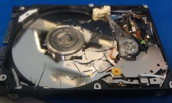 damaged hard drive 