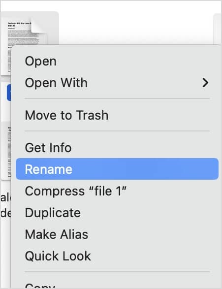 select word document to rename extension