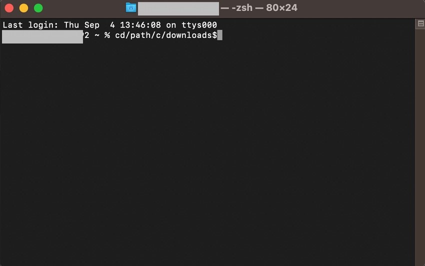 change folder path