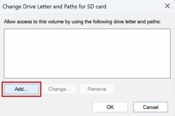 add new drive letter