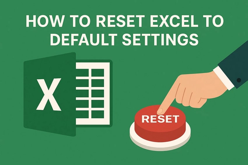 guide to reset excel to default