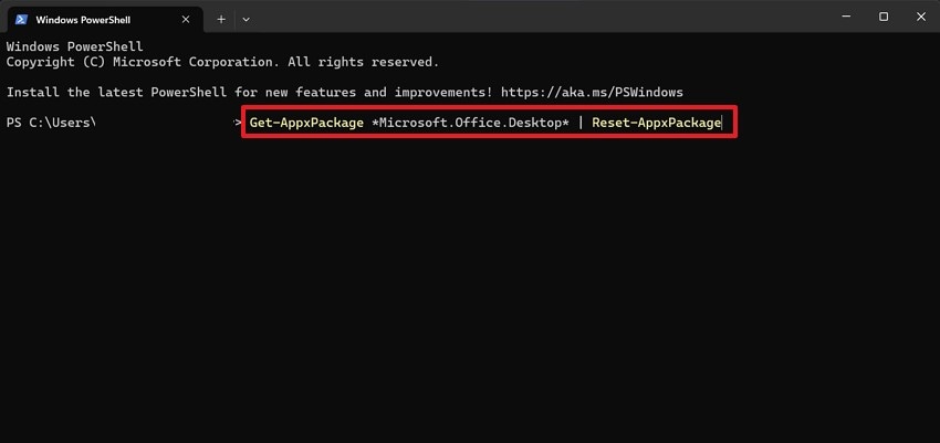 give command to powershell
