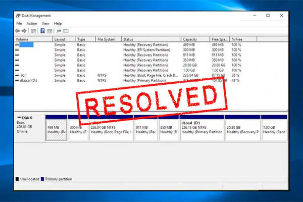 resize recovery partition