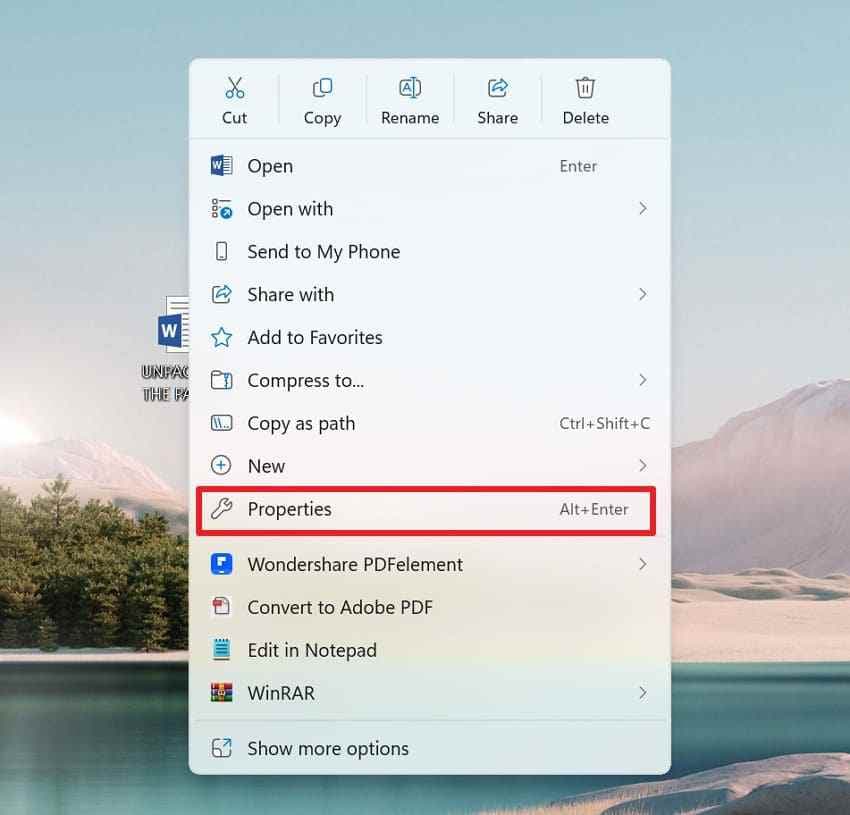 open the windows previous versions menu
