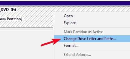 change drive letter and paths 