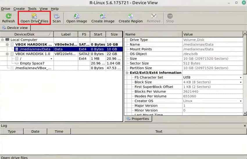 open drive files