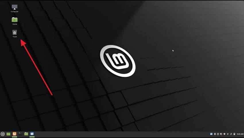 check linux trash folder
