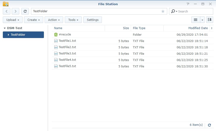 telusuri data yang telah direstore di file station