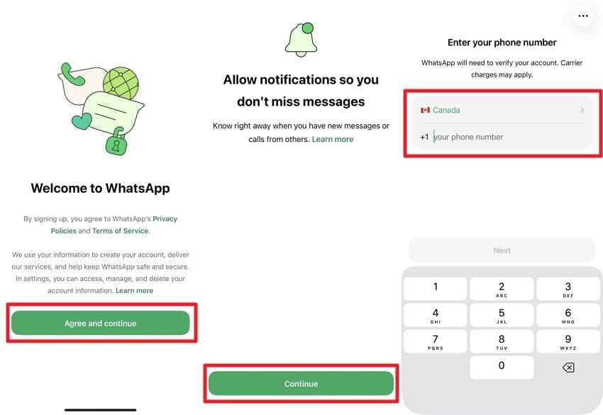 whatsapp and phone verification