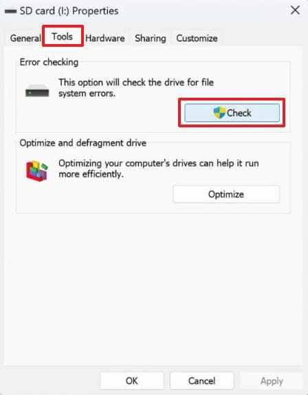 run error checking tool