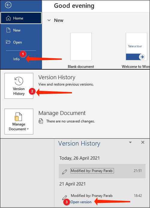 5 Practical Methods To Recover Previous Version Of Word Document