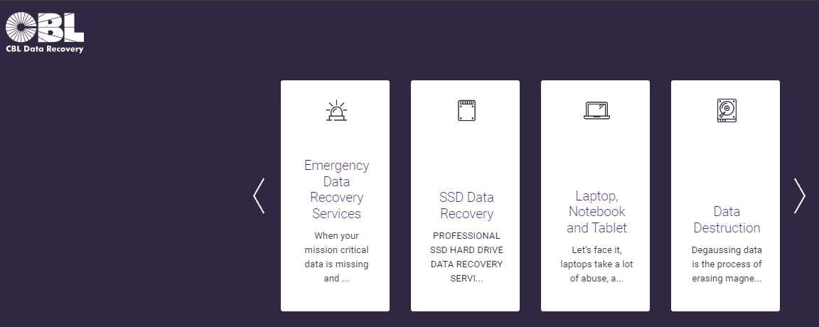 types of cbl data recovery services