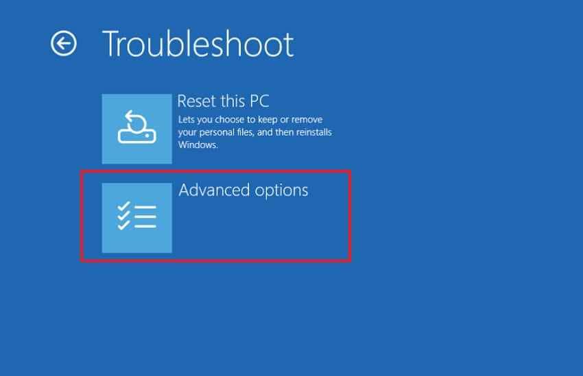 choose advanced repair options