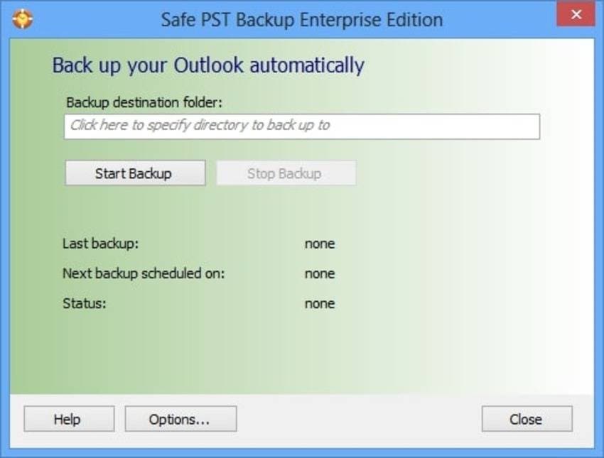 outlook backup with safe pst backup