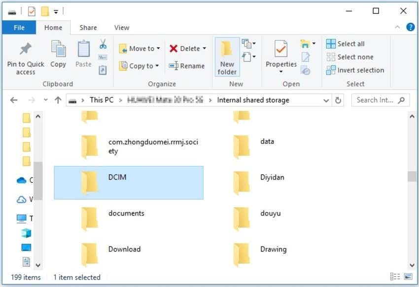 samsung folders in file explorer