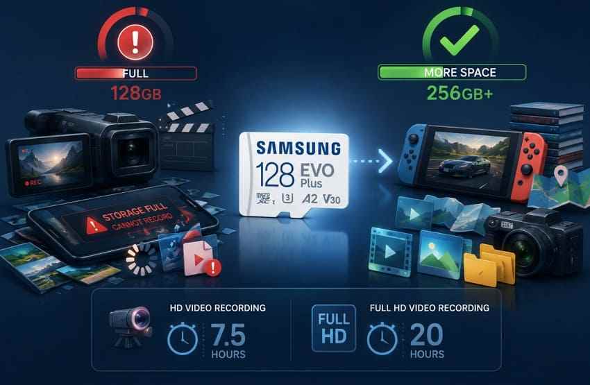 cons of samsung evo plus card