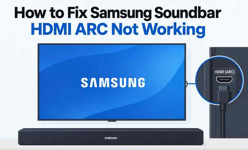 Samsung Soundbar HDMI ARC Not Working? Fix No Sound and eARC Problems