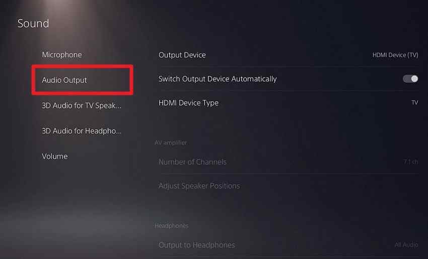 test linear pcm audio output on ps5