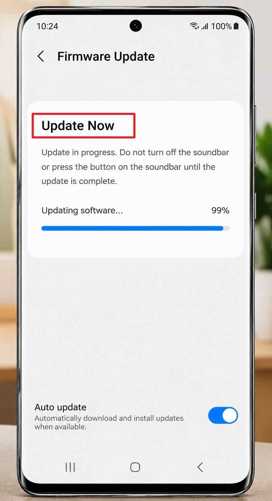 update samsung soundbar firmware in smartthings