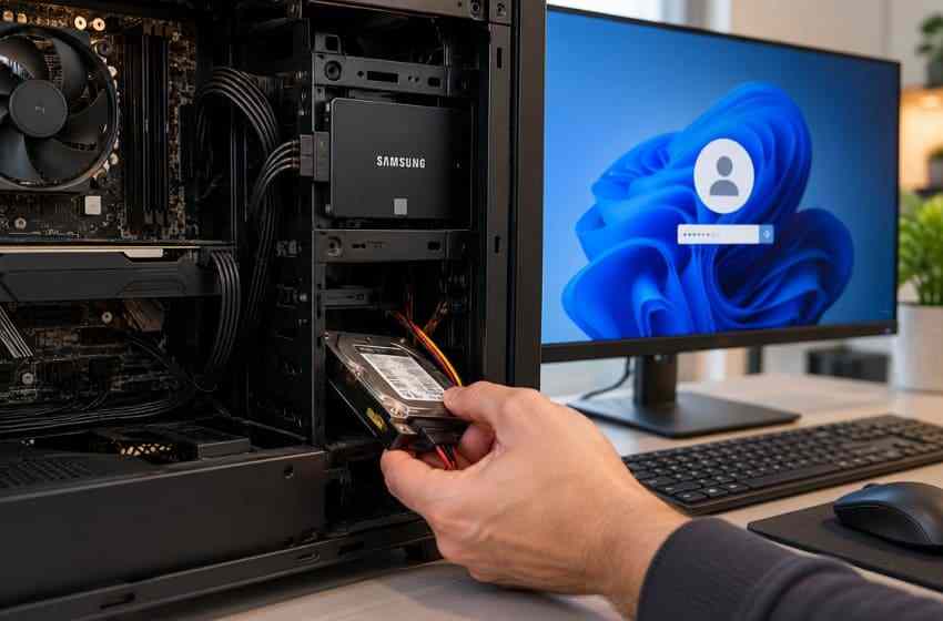 disk management example with efi system partition