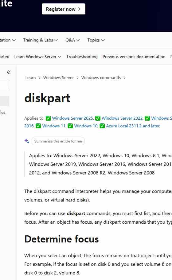 diskpart clean and create partition steps for a sandisk usb drive