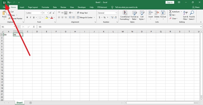 press save button from top left