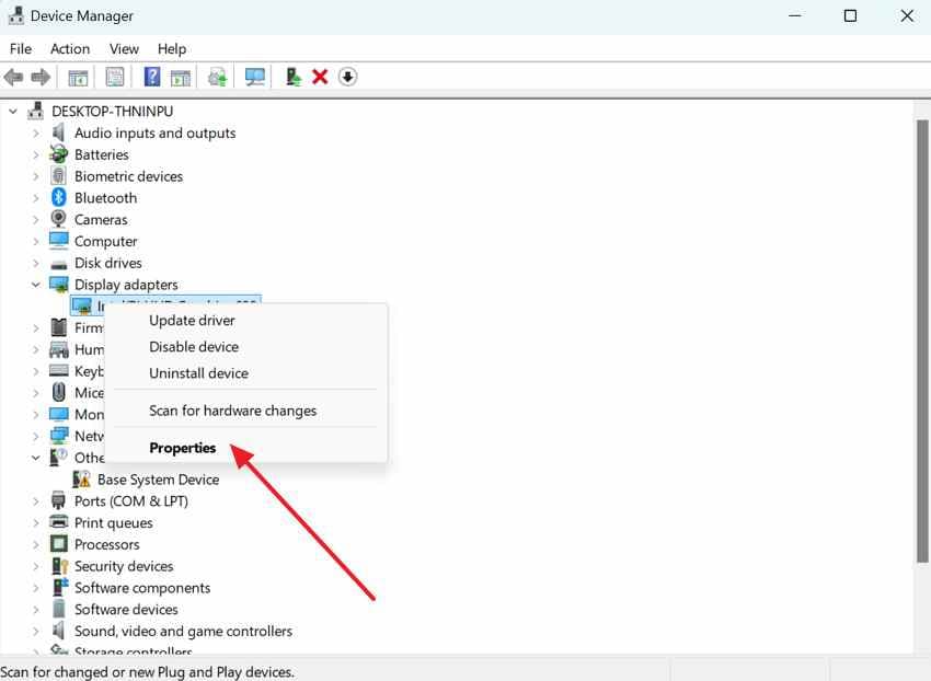 access driver properties