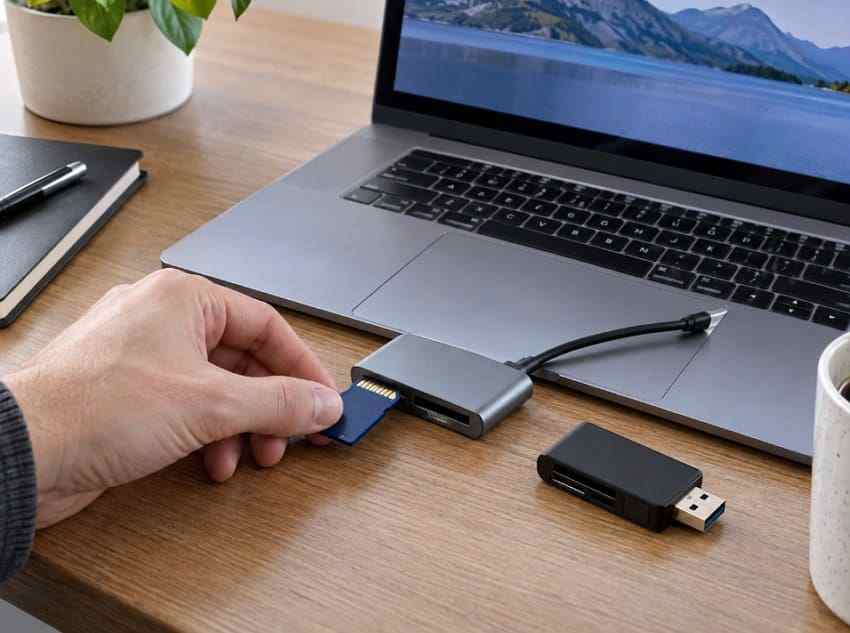 insert sd card into mac reader