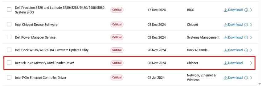 download official card reader driver