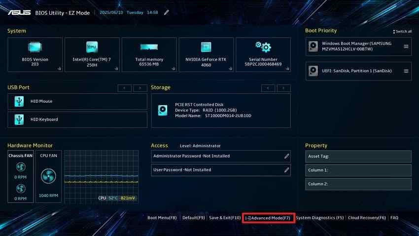 enter pc bios menu