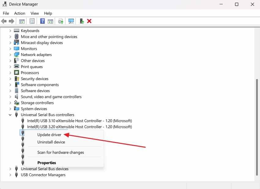 update sd card reader driver in device manager