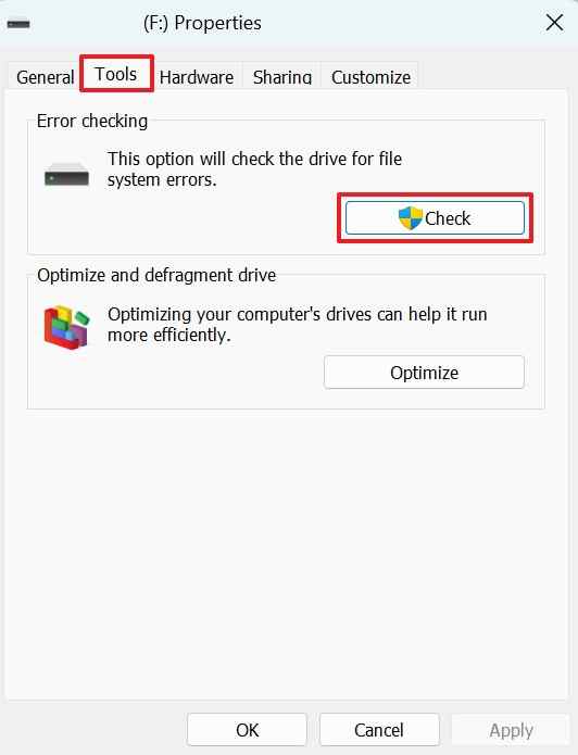 check sd card errors
