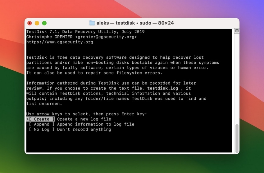 testdisk sd card recovery mac