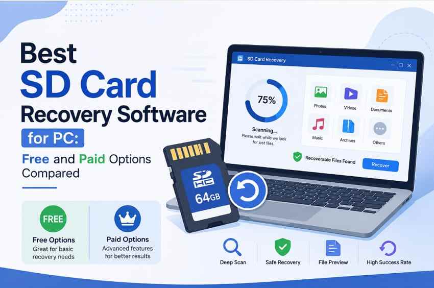 Best SD Card Recovery Software for PC: 7 Free & Paid Options Compared