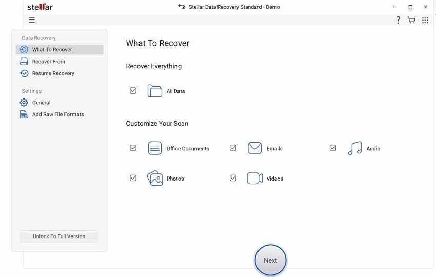 stellar data recovery software
