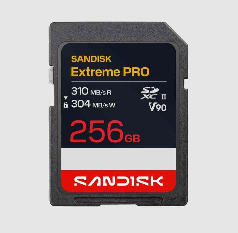 sandisk uhs ii sd card to record video