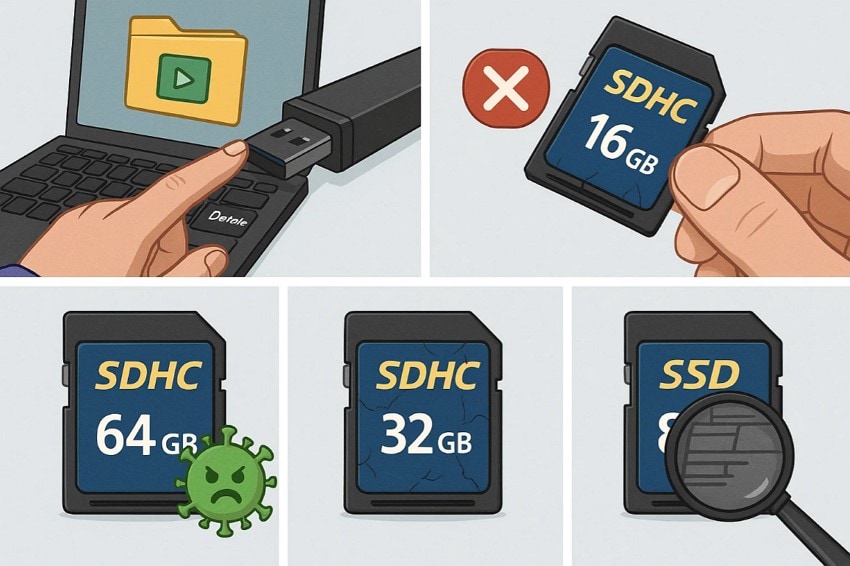 reasons behind sdhc card recovery damaged