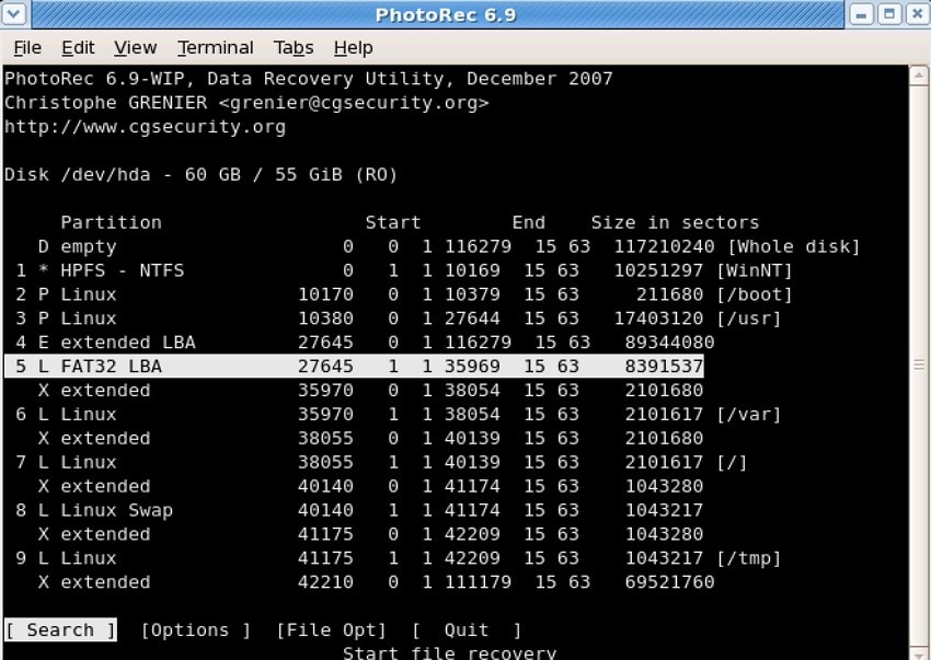 recover lost seagate files from photorec